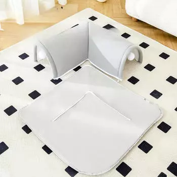 Туннель для кошек и лежанка с мячом, мягкий моющийся пещерный домик для домашних кошек, маленький и средний Gray M