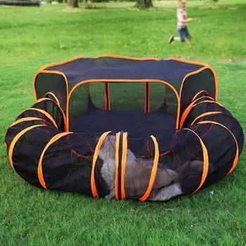 Туннель для кошек, забавная игрушка для котят, складная игрушка для кошек, интерактивная дрессировка кошек, игры для кроликов и животных, товары для животных, домашние животные