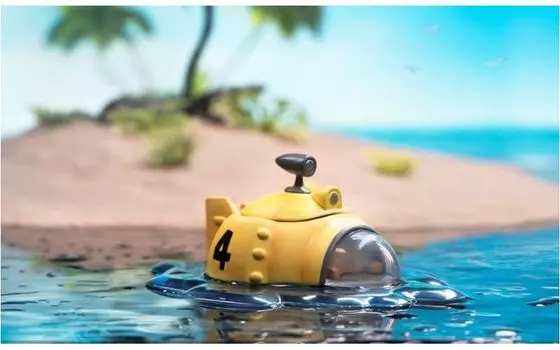 Tunshi Studio Metal Slug 3 Character Cartoon 10cm Mini Figure Slug Mariner TS-XZZ-003-SVX жёлтый