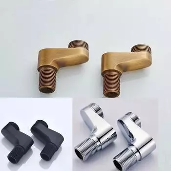 Tuqiu Antique Bathroom Shower Faucet Install Parts Curangle Brass Black или Chrome Faucet Accessories