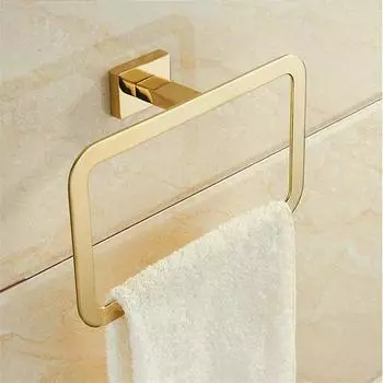 Tuqiu Gold Towel Ranger Brass Держатель для полотенец Настенная вешалка для полотенец, держатель для бумаги, крючок для халата Аксессуар для ванной комнаты