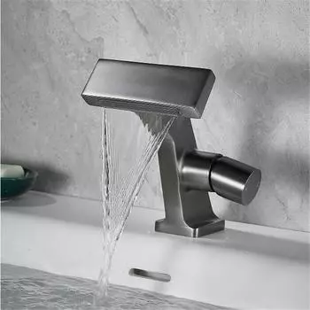 Tuqiu серый смеситель для ванной комнаты латунный золотой смеситель для раковины холодной и горячей воды кран для раковины монтируемый на бортике черный кран