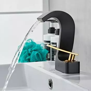Tuqiu смеситель для раковины латунный смеситель для ванной комнаты черный смеситель для раковины однорычажный смеситель для горячей и холодной воды белый золотой смеситель для туалета белый