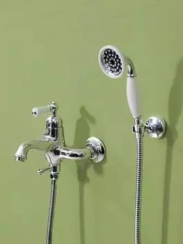 Tuqiu настенный смеситель для ванны и душа, набор в европейском стиле, латунный смеситель для ванны и душа, краны для ванной комнаты, высокое качество