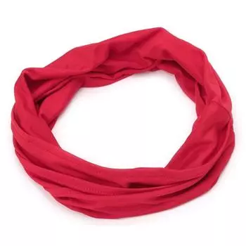 Тюрбан для тренировок, мягкий, 1 шт., эластичный, для женщин, широкий, для девочек, новый, для йоги, бега, повязка на голову, однотонный, повседневный, ювелирный аксессуар красный