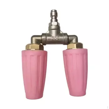 Турбинная вращающаяся распылительная форсунка 4000 PSI для мойки высокого давления розовый