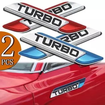 TURBO 3D металлическая эмблема значок для кузова автомобиля универсальный внешний стиль автомобиля эмблема наклейки декоративные наклейки синий