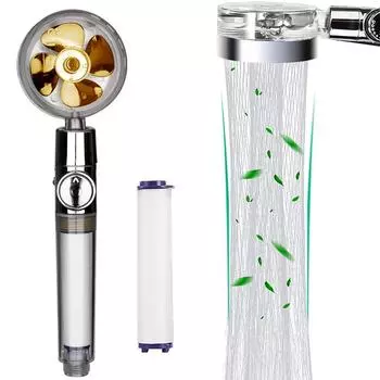Турбо-пропеллер, ручная насадка для душа с дождем, экономия воды для аксессуаров для ванной комнаты, насадка для душа, струя душа для тела