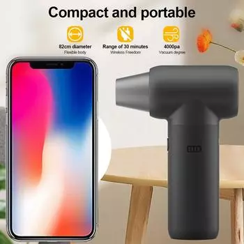 Турбо-реактивный вентилятор 120000 об/мин, скорость ветра 50 м/с для автомобиля, сухой клавиатуры, компьютера, чистки кровати, сушки волос, высокопроизводительный электрический вентилятор розовый