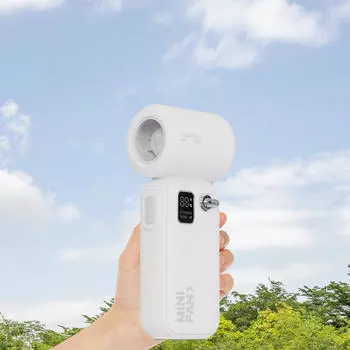 Турбо вентилятор, ручной, портативный, регулируемая скорость, перезаряжаемый, мини карманный для женщин, мужчин, девочек белый