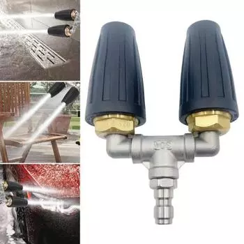 Турбофорсунка с вращением на 360 градусов, галлонов в минуту, 4000 фунтов на кв. дюйм, простая в установке, быстроразъемное соединение чёрный