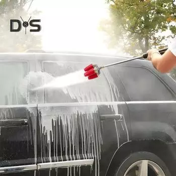 Турбонасадка для мойки высокого давления 4-в-1 4000 фунтов на кв. дюйм, вращающаяся на 360 градусов, быстроразъемная турбонасадка для мойки высокого давления A чёрный