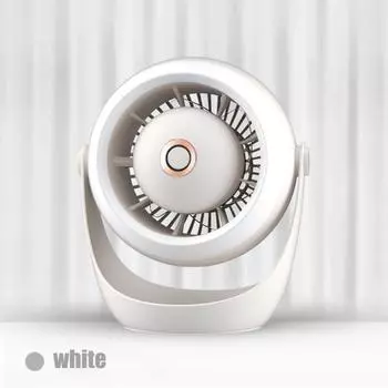 Турбовентилятор настенный, зарядка через USB, офисный настольный электрический вентилятор, можно использовать для кемпинга на открытом воздухе синий