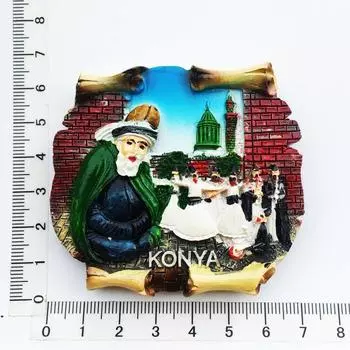 Турция Магнит на холодильник Сувенир Кемер Аланья Анталья Магниты из смолы для холодильника Магнитные наклейки Подарки Украшения для дома