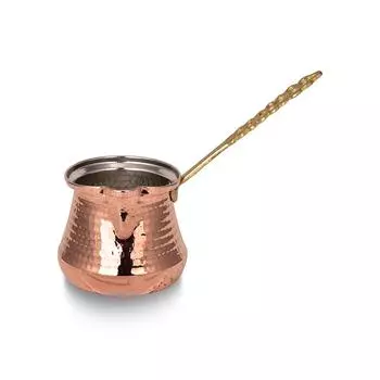 Турецкая кофеварка, Турецкий кофейник, Молочный чайник для кофе и молока ручной работы, Медный кофейник, Традиционный медный кофейник, Винтажный горшок для молока