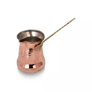 Турецкая кофеварка, Турецкий кофейник султана с латунной ручкой, Медный кофейник, Традиционный медный кофейник, Винтажный кофейный сервиз, Кофе