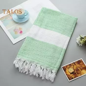 Турецкие полотенца для рук Стильный стиль фермерского дома в стиле бохо с кисточками Быстросохнущие геометрические узоры Универсальное полотенце для рук хаки