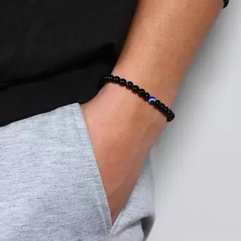 Турецкий браслет «Сглазы» из натурального камня, бусины для женщин, мужчин, украшения для йоги