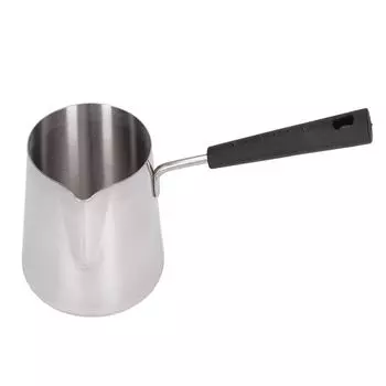 Турецкий кофейник 600 мл, нержавеющая сталь, глянцевая, устойчивая к высоким температурам, легко чистящаяся грелка для масла