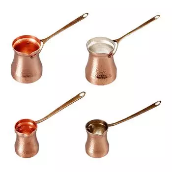 Турецкий кофейник с металлической ручкой, портативный, высококачественный, толстый, традиционный, ручной работы, капельный чайник, плавильная кофеварка, кофейный чайник