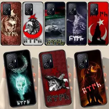 Турецкий язык bozkurt серый волк для POCO X5 X3 F5 Pro X4 F4 GT M5s C40 F3 чехол для Xiaomi 13 Lite 12 11T 12T Pro 12X чехол Mi 12X