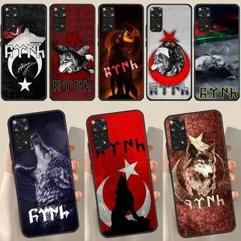 Турецкий язык bozkurt серый волк для Redmi Note 12 Pro Plus Чехол для Redmi Note 10 8 9 11 Pro 12S 11S 10S 9S 9C 10C 12C Чехол Redmi Note 9S