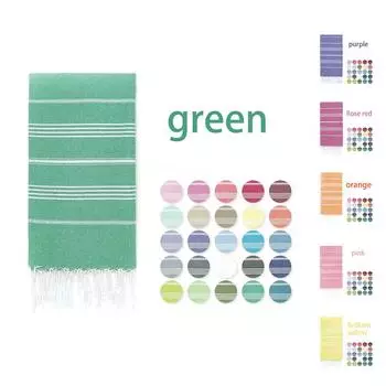 Турецкое пляжное полотенце с кисточками, большой размер 180x90 см, легкое, быстросохнущее, с высокой впитывающей способностью, в полоску розовый