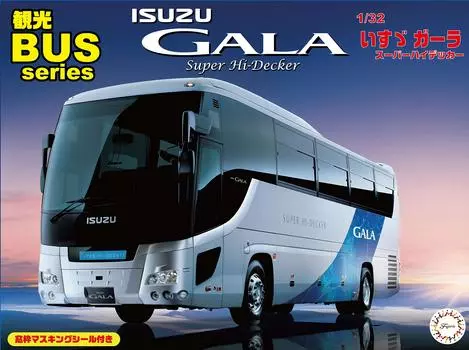 Туристический автобус серии Isuzu Gala Super High Decker пластиковая модель 1/32 № 3