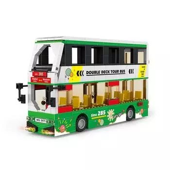 Туристический автобус Ван Грин, 2-й этаж LEGO LEGO Block WG5971, разноцветный