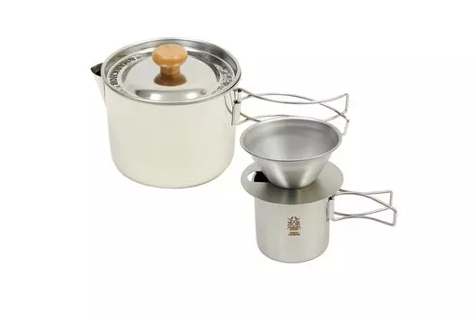 Туристический чайник, набор для приготовления пищи Tsubame Sanjo, сделано в Японии &MARKHOR &