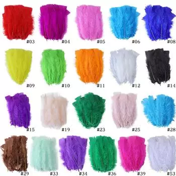 Перо индейки, треугольное перо, 15-20 см, аксессуары для одежды, аксессуары, наполнители, поделки своими руками 5pcs