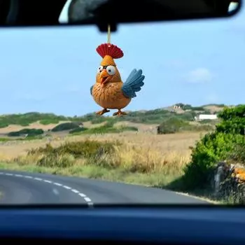 Turkey Pendant 2D Flat Acrylic Chick Hanging Ornament Cute Cartoon Hat 10