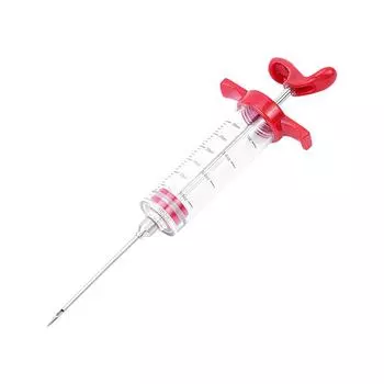 Turkey Syringe Food Grade PP Stainless Steel Needles Spice Syringe Set BBQ Meat Flavor Injector Kitchen Sauce Marinade Syringe