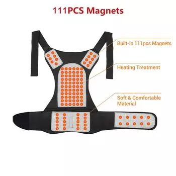 Турмалиновый магнитный согревающий жилет Магнитная самонагревающаяся согревающая одежда Поясной корсет Коррекция L