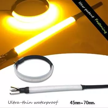 Сигналы поворота мотоциклы 12 В светодиодный мигающий круг 45 мм-70 мм универсальный сигнал поворота самоблокирующийся пряжка задний фонарь для Harley Victory