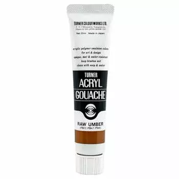 Turner Color Acrylic Gouache Raw Umber AG020036 20ml (No. 6)