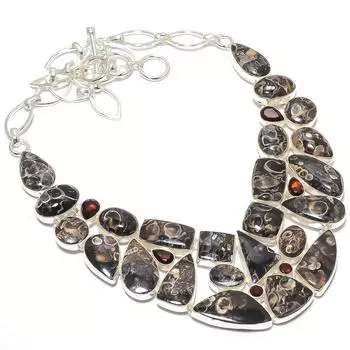 Turtella, дымчатый кварц драгоценный камень ручная работа 925 серебряное ювелирное ожерелье 18 JCN378-10