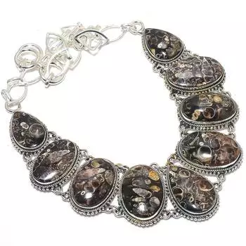 Ювелирные изделия ручной работы из серебра 925 пробы с драгоценными камнями Turtella, ожерелье 18 дюймов JCN370-58