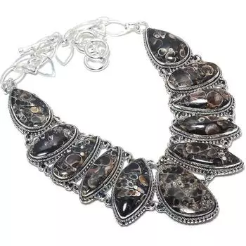 Ювелирные изделия ручной работы из серебра 925 пробы с драгоценными камнями Turtella, ожерелье 18 дюймов JCN484-473