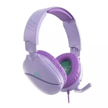 Turtle Beach Gaming Headset Lightweight 230g Headphones PS5 PS4 Switch Xbox Smartphone Wired 3.5mm Flip Mute Microphone Recon 70 Lavender