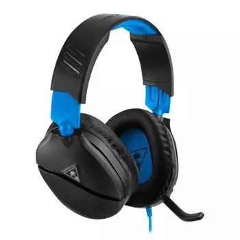 Turtle Beach Gaming Headset Lightweight 230g Наушники PS5 PS4 Switch Xbox Smartphone Проводной 3,5 мм откидной микрофон с функцией отключения звука Recon 70 Черный Синий