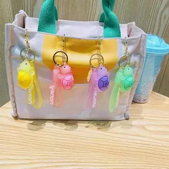 Turtle Keychain Rings Travel Desktop Sea Pendants Resin Backpack Miss Hanging Keyrings Car Keychains фиолетовый