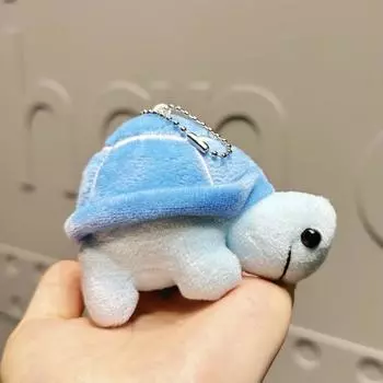 Turtle Playful Plush Keyring In Bright And Fun Colors Ideal For Birthdays And Holiday Gifting Sky Blue