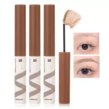 Тушь для бровей Gecomo Eyebrow Mascara Окрашивание бровей, устойчивое к поту и выцветанию, кремовое/натуральное, долговечное/легко окрашивается/не (01# светло-коричневый)
