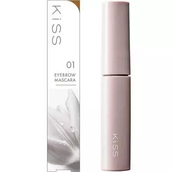 Тушь для бровей KiSS Styling Eyebrow Mascara 01 Natural Brown 6 г Мягкая цветная тушь для бровей Простая в использовании маленькая кисточка Мягкий воск
