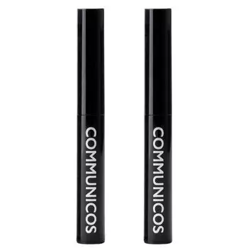 Тушь для бровей Komunikos Black of Eyebrow Mascara Черная тушь для бровей Черная тушь для бороды Черная стойкая краска для седых волос, устойчивая к кожному салу и поту [Набор 2] Мужская чёрный