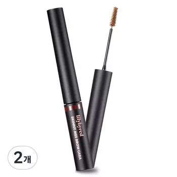 Тушь для бровей Lilybyred Skinny Scalp Brow 3,5 г, оттенок 02 Средне-коричневый, 2 шт.