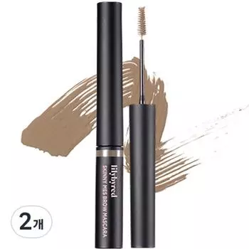 Тушь для бровей Lilybyred Skinny Scalp Brow Mascara 3,5 г, оттенок 05 серо-коричневый, 2 шт.