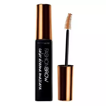 Тушь для бровей Maybelline Eyebrow Fashion Brow Color Drama Mascara NB Natural Brown Смывается горячей водой