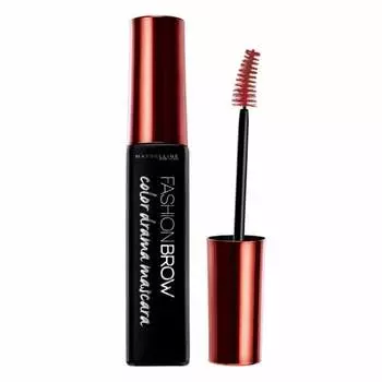 Тушь для бровей MAYBELLINE Eyebrow Fashion Brow Color Drama Mascara BG Burgundy Смывается горячей водой